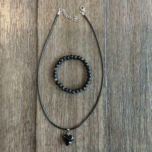 💎 Promotion: Natural Stone Necklace & Bracelet Set 💚